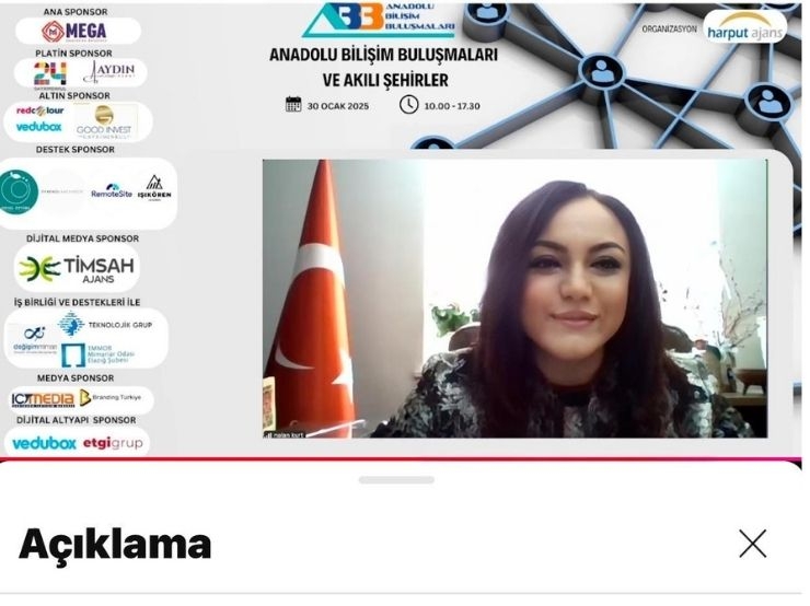 Our Chairman of the Board, Mrs. Nalan Kurt, at the Anatolian Information Meetings!