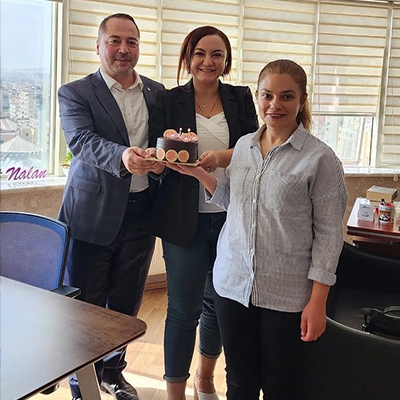 Nizip Commodity Exchange General Secretary Eray Ölçal and his very valuable wife, Nafiye, visited us.