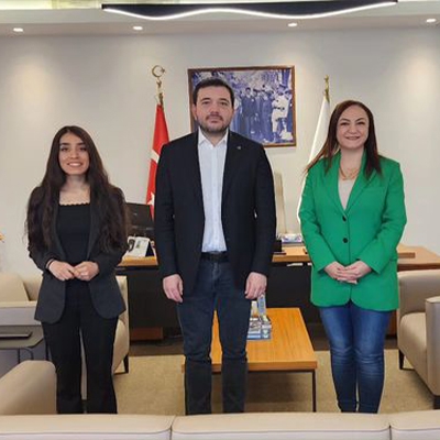 We visited Mr. Cihan Koçer, Chairman of the Board of Gagiad, in his office.