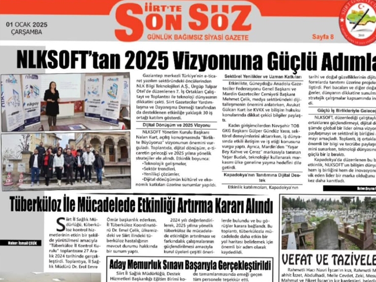 We Were Featured in Son Söz Newspaper