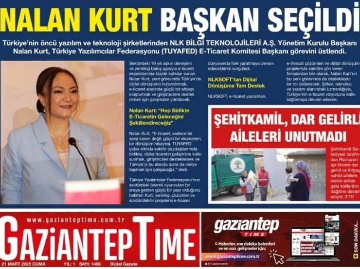 We Were Featured in Gaziantep Time Newspaper