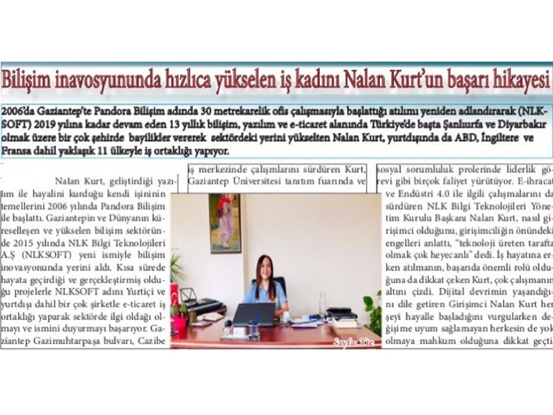 Nalan Kurt Success Story - Mercek Newspaper