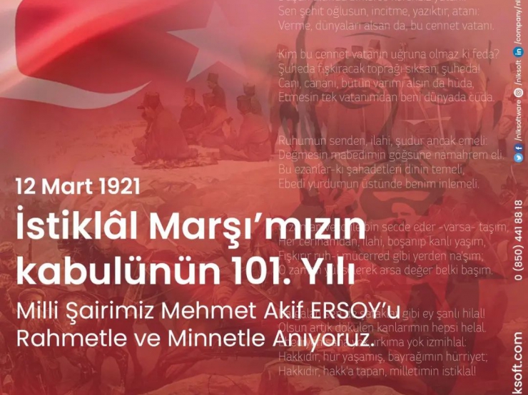 101. Anniversary of the Acceptance of our National Anthem!