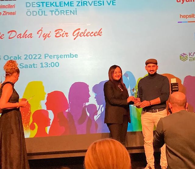 At the 4th Women Entrepreneurs Support Summit and Award Ceremony, we received the Woman Entrepreneur of the Year Award, Making a Difference in the Technology Sector!