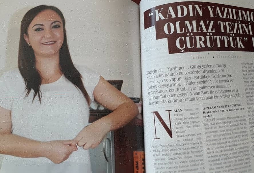 Nalan KURT refuted her thesis that Women cannot be a software developer.